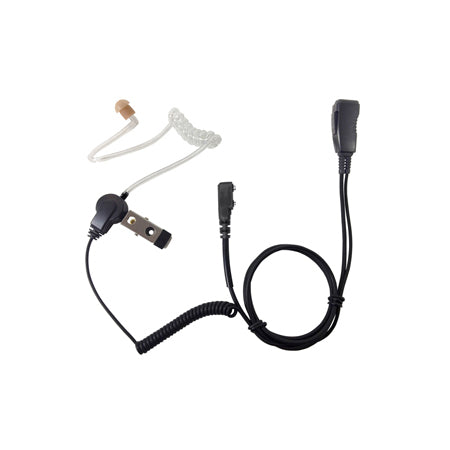 LMC-1AT-21	AAKW3SRMMSW		PRO-GRADE SURVEILLANCE KIT with Clear Acoustic Tube Earphone. Lapel Microphone has dual PTT switches and metal rotating clip.