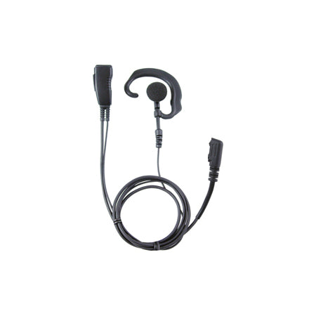 PRO-GRADE COMMERCIAL LAPEL MICROPHONE w/Soft Hook (Foam Cover) Earphone. 