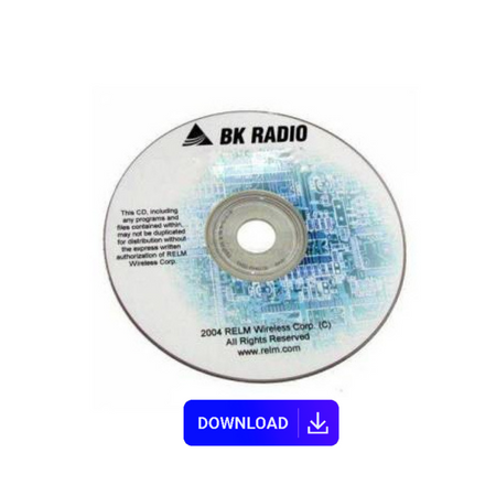 Downloadable Radio Editor Software, BKR0733 for BKR