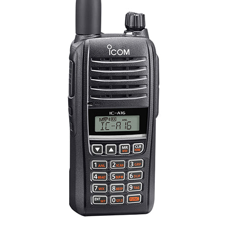 iCOM A16 Aviation Airband Series Handheld Radio