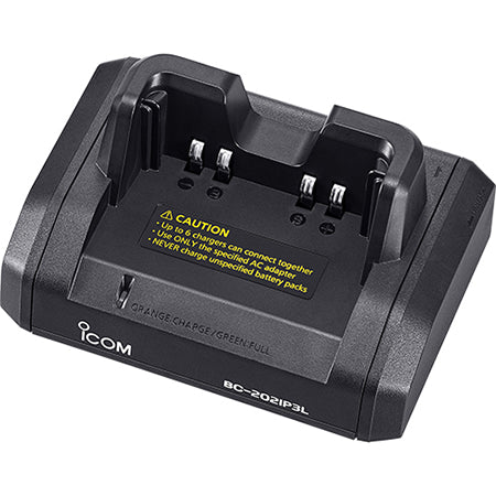 Desktop Charger, BC202IP3AC - Rapid Rate, Includes Base and AC Adapter for ICOM IP100H, IP501H, ID-31A, ID-31E, ID-51A, ID-51E
