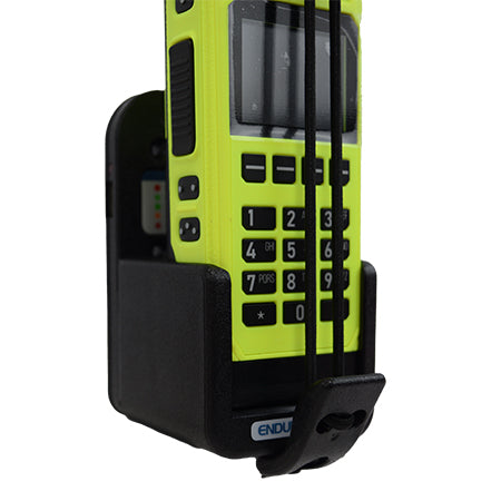 Compact Vehicle BKR5000 Charger with high visibility yellow bkr5000 radio shown