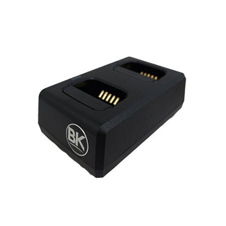 BKR0303-2 dual bay charger for BKR9000 and BKR5000 chargers side view