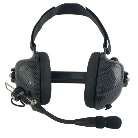 Behind the Head Headset, Dual Muff for Tait TP8100, TP9300, TP9400, TP9600 Series Radios
