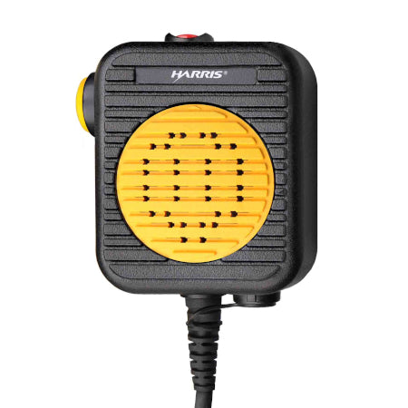 Harris Hi-visibility Speaker Mic, EV-AE4C for XG-75P and XG-25P Radios front view