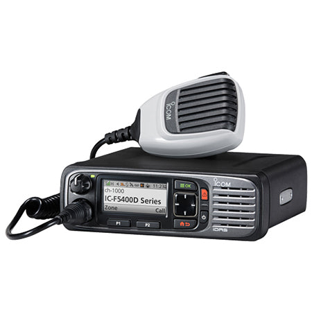 iCOM IC-F6400D Land mobile radio - IDAS, 45W, UHF 450-512 MHz, 1024 channels, Color display, GPS (Optional) & Bluetooth. Includes DC Power Cable and HM220 Microphone