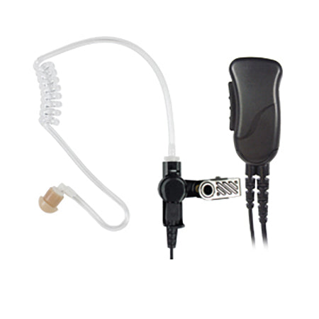 1-Wire Surveillance Mic, AAMO1SRMMSI - with Acoustic Tube Ear Piece and Lapel PTT/Mic for Motorola 