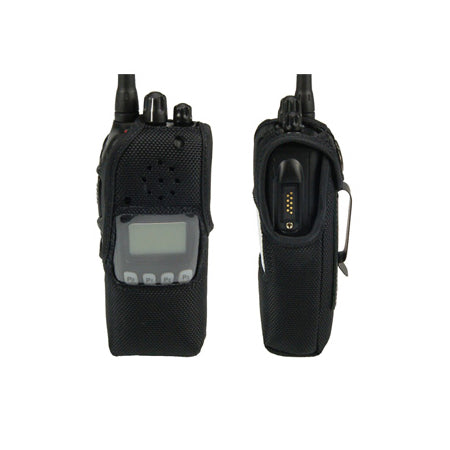 Nylon Holster, NCF1000SC - Open Display with Belt Clip for iCOM IC-F1000S, IC-F1100S, IC-F2000S, IC-F2100S Portable Radios