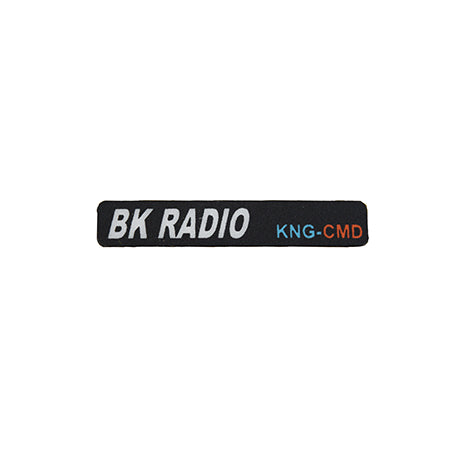 KNG CMD Name Inlay Sticker, 2509-30990-507 - for RELM BK Radio KNG-P150CMD