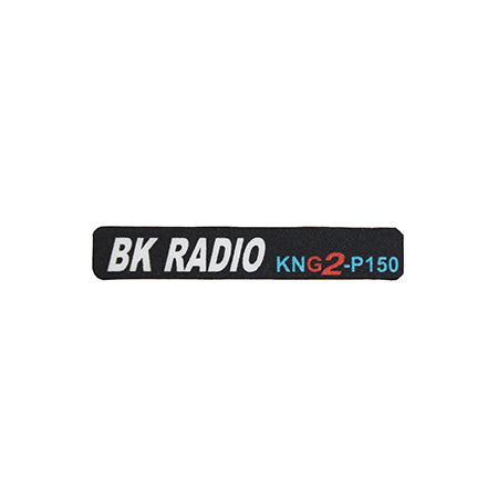KNG2-P150 Name Inlay Sticker, 2509-31106-301 - for RELM BK Radio KNG2-P150