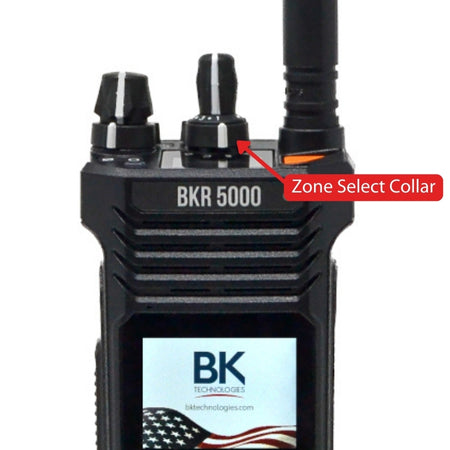 Replacement Zone Select Collar BKR0036 for Channel Knob on BKR5000 Radios
