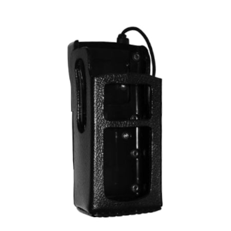 Premium Leather Holster with Swivel, XL-HC4K for Harris Radio XL-200P front view