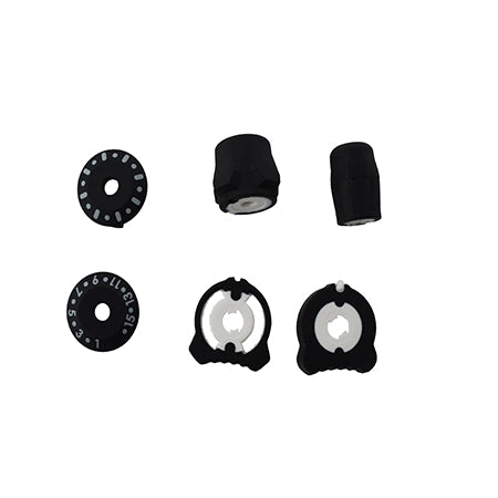 Replacement Volume Knob, Channel Knob and Collar for BKR5000 Radios
